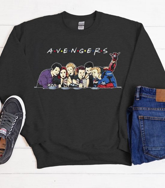 Funny avengers Friends Parody Cool Trending graphic Sweatshirt