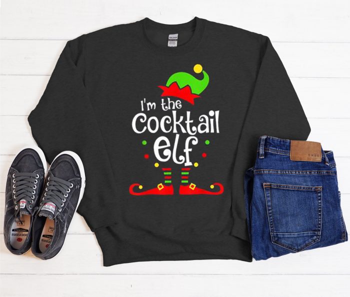 I'm The Cocktail Elf Cool Trending graphic Sweatshirt