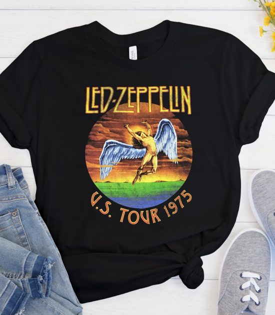 Led Zeppelin US Tour 1975 Cool Trending graphic T Shirt