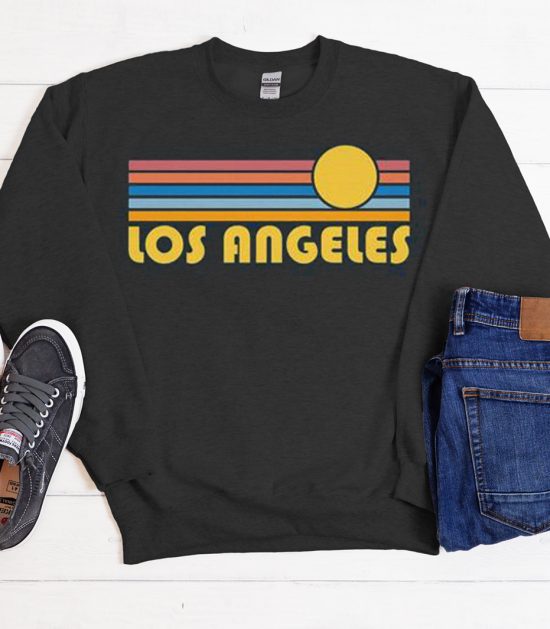 Los Angeles - Retro Sunset Cool Trending graphic Sweatshirt