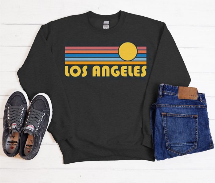 Los Angeles - Retro Sunset Cool Trending graphic Sweatshirt