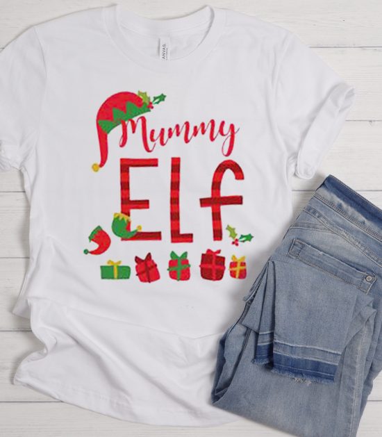 Mommy Elf Cool Trending graphic T Shirt