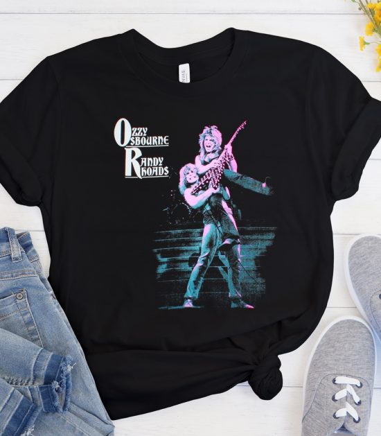 OZZY OSBOURNE RANDY RHOADS BLACK SABBATH Cool Trending graphic T Shirt