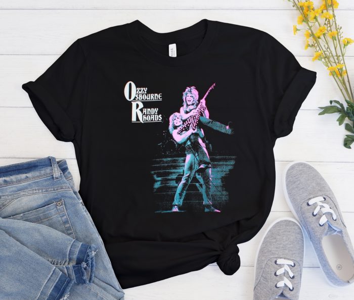 OZZY OSBOURNE RANDY RHOADS BLACK SABBATH Cool Trending graphic T Shirt