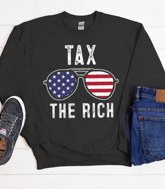 Tax The Rich Black Cool Trending graphic Sweatshirt
