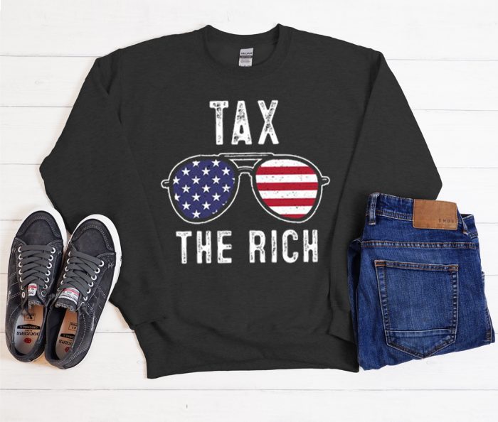 Tax The Rich Black Cool Trending graphic Sweatshirt