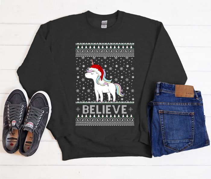 Ugly Unicorn Christmas graphic Sweatshirt