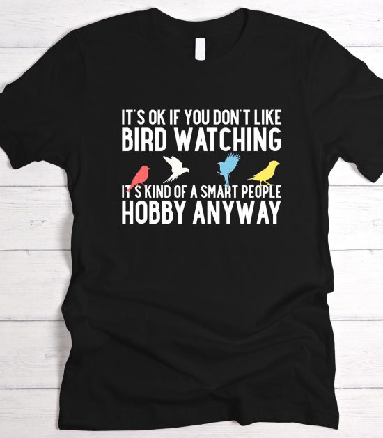 Bird Nerd Bird Watching Graphic T-Shirt