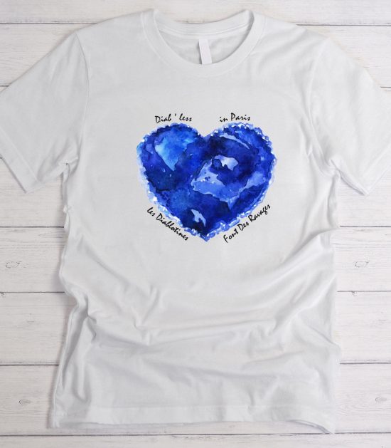 CHUNGKING EXPRESS BLUE HEART GRAPHIC T-SHIRT