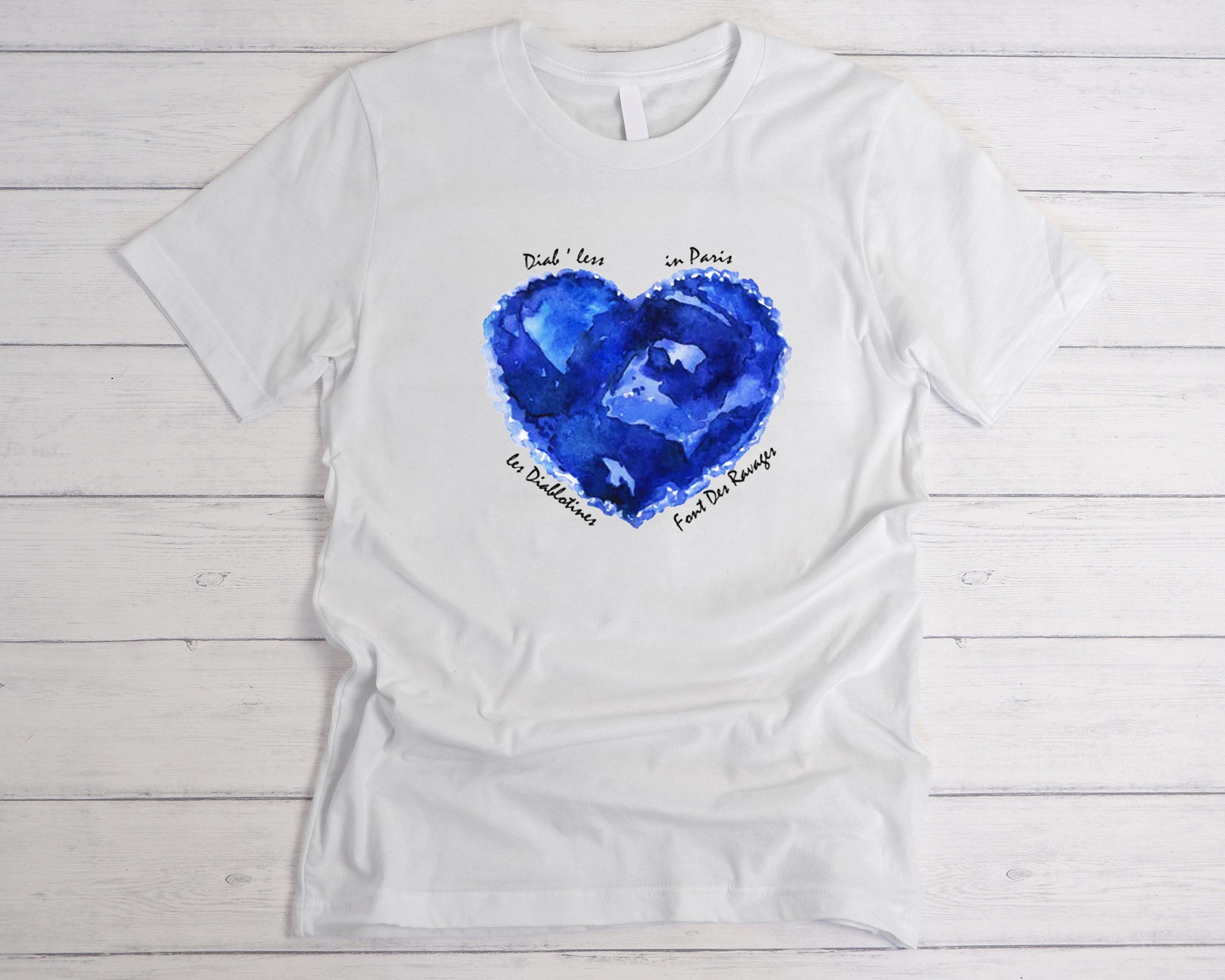 CHUNGKING BLUE HEART GRAPHIC T-SHIRT – shoppingu.today