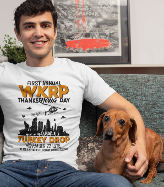 First Annual WKRP Thanksgiving Men Women Grahic T-Shirt