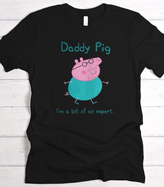 daddy pig graphic t-shirt