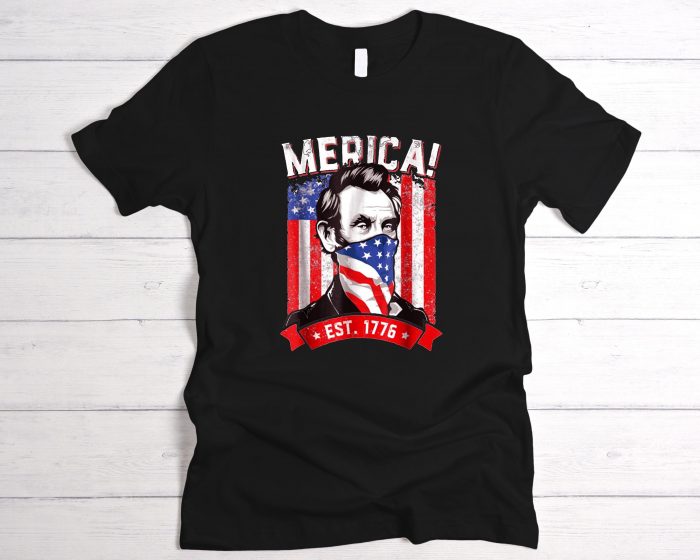 merica est 1776 Abraham Lincon T-Shirt