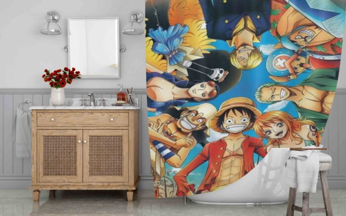 Anime One Piece Strong World Shower Curtain