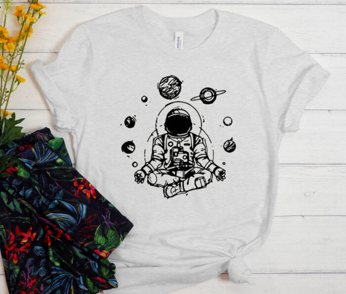 Astronaut Yoga Spiritual Space T-Shirt