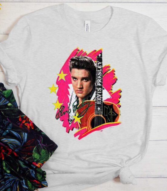 Elvis Presley The King Vintage With Guitar T-Shirt